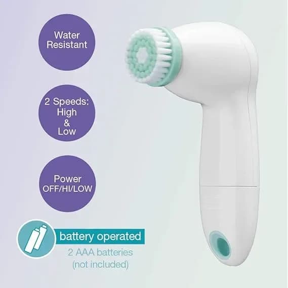 Escova De Limpeza Facial Operada Por Bateria True Glow Conair banner