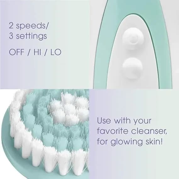 Escova De Limpeza Facial Operada Por Bateria True Glow Conair banner