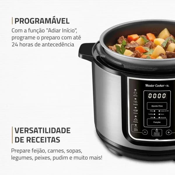 Oferta: Panela de Pressão Elétrica Digital Mondial 5L