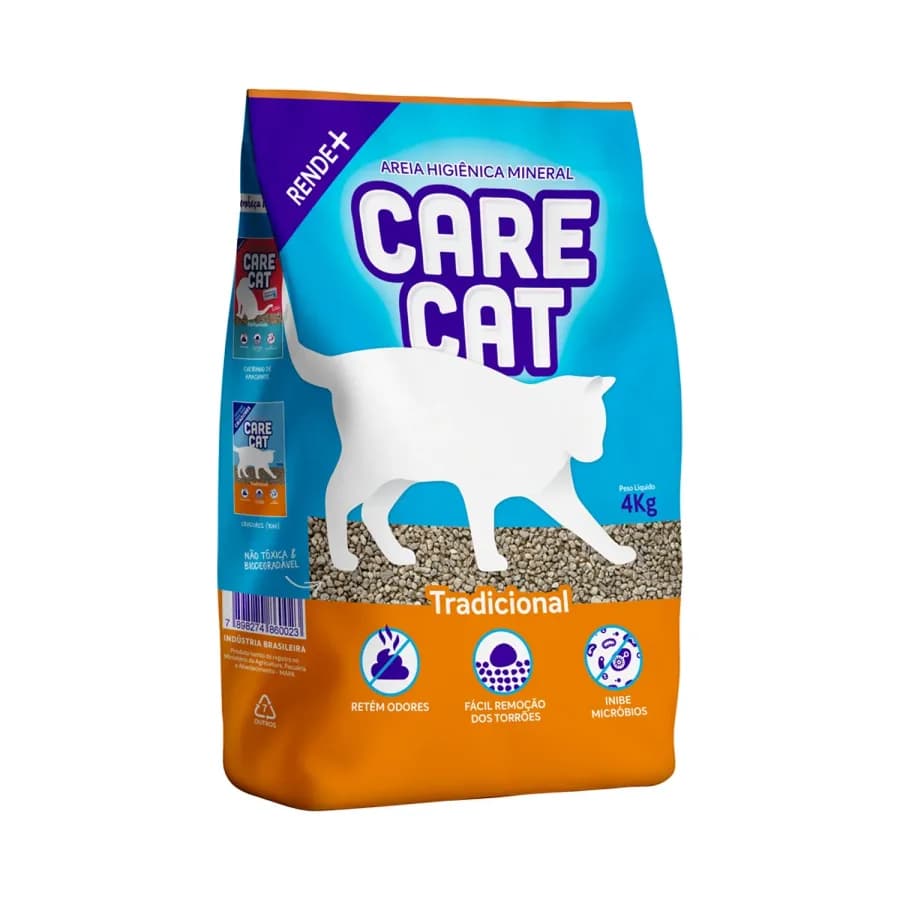 Areia Higiênica para Gatos Carecat Tradicional — Petshop