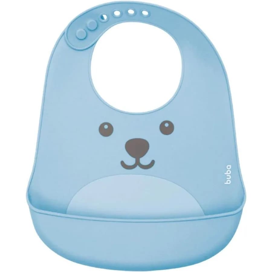 Babador em Silicone com Pega-Migalhas - Buba