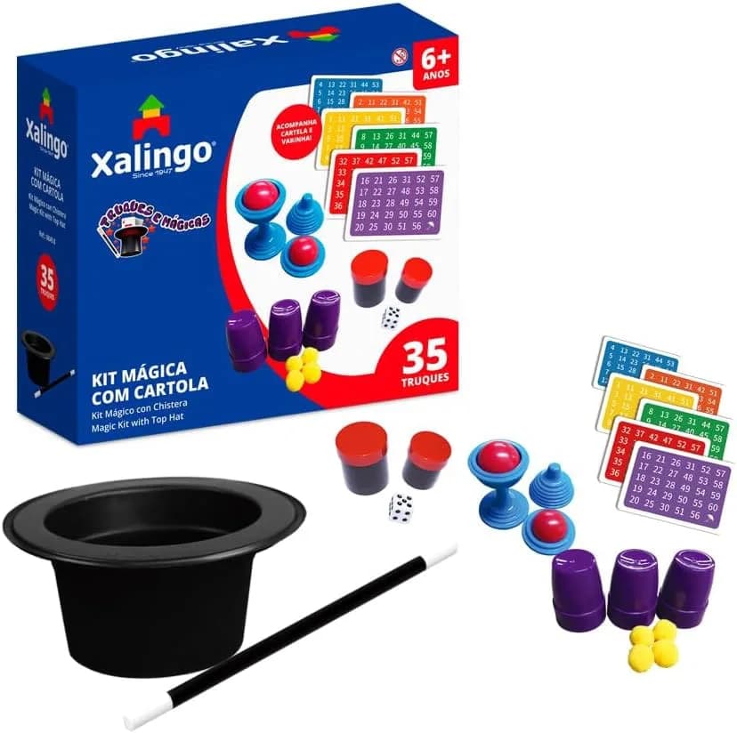 Kit Mágica Infantil com Chapéu Cartola - Xalingo