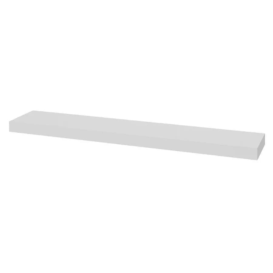 Kit 5 Prateleiras Flutuantes 60x20 MDF Branco com Suporte Invisível