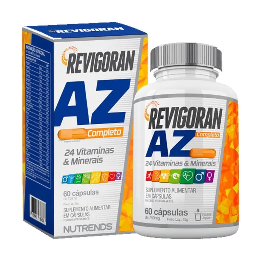 Multivitamínico Revigoran A-Z Completo Nutrends 120 Cápsulas