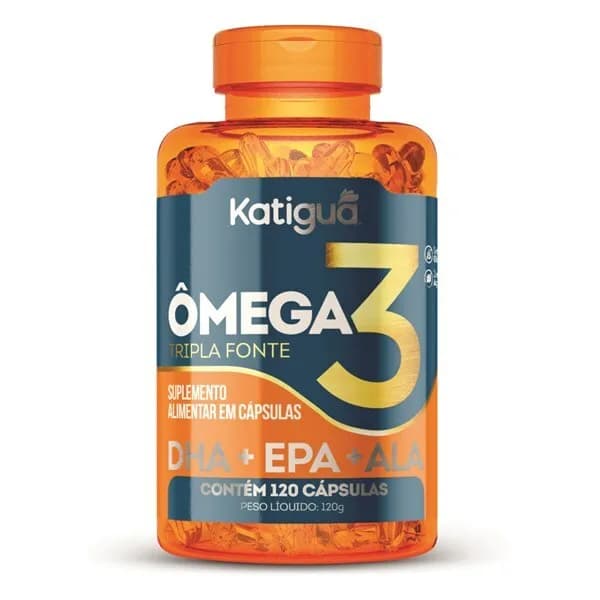Ômega 3 Tripla Fonte Katiguá 120 Cápsulas