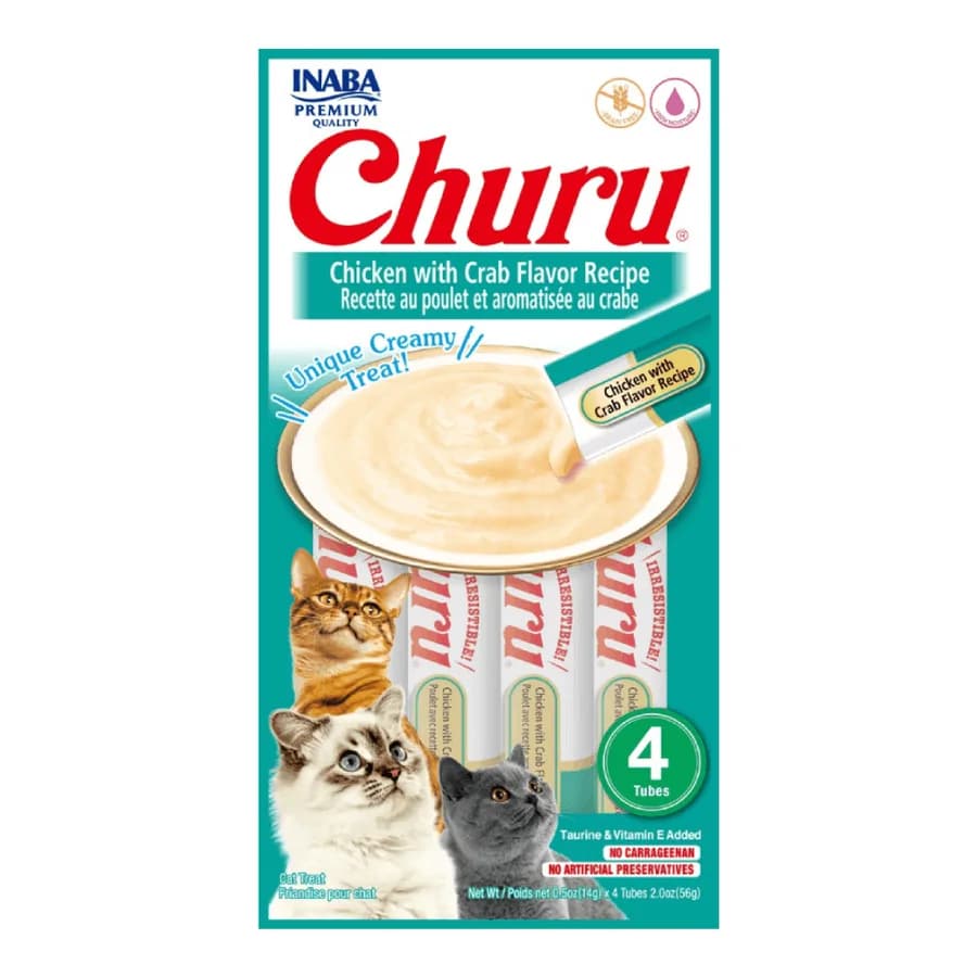 Petisco Churu para Gatos Galinha e Caranguejo — Petshop