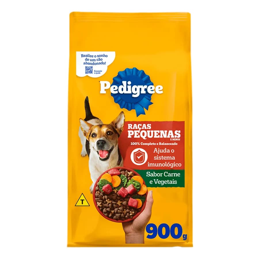Ração Pedigree Cães Adultos Raças Pequenas e Minis Carne e Vegetais — Petshop