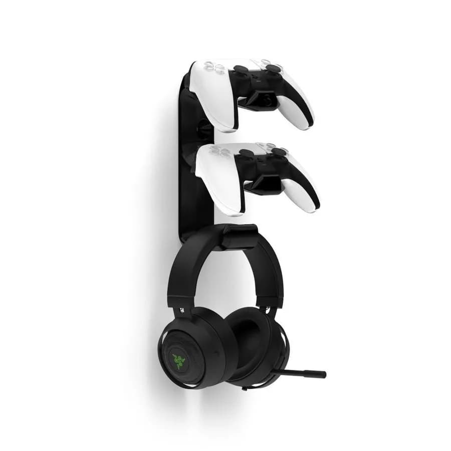 Suporte de Parede Sculpy para 2 Controles PS5 e Headset