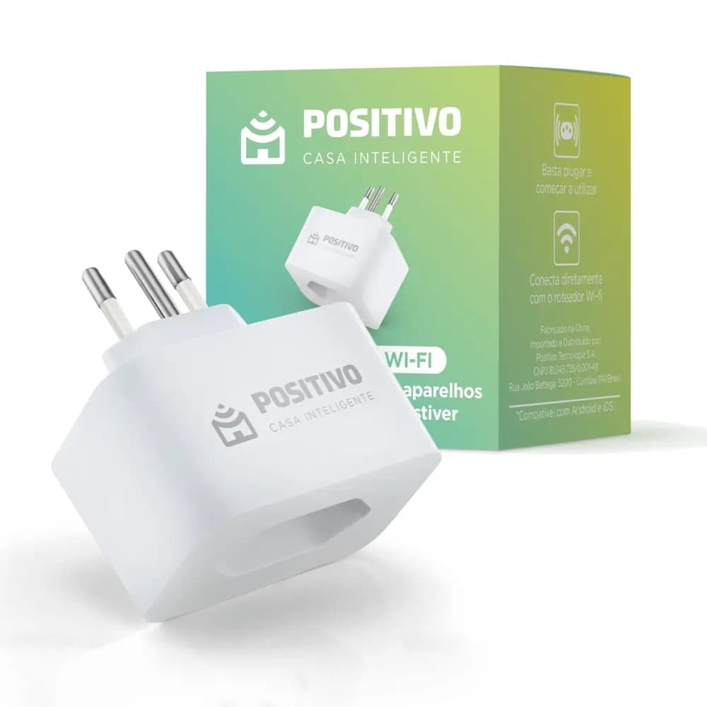 Foto do Tomada Inteligente Wi-Fi Positivo Smart Plug