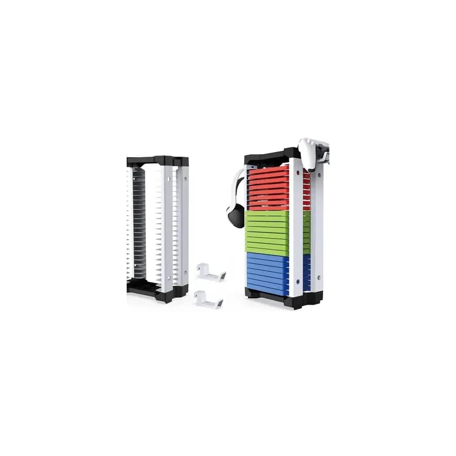 Torre Organizadora para 23 Jogos, Controle e Fone PS5, Xbox e Switch