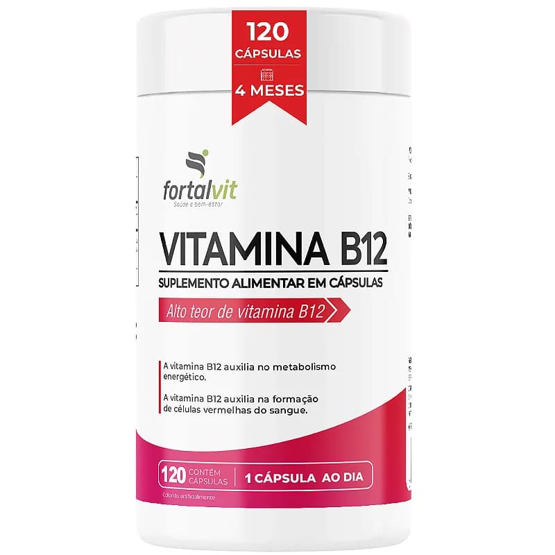 Vitamina B12 Ativa Fortalvit 120 Cápsulas