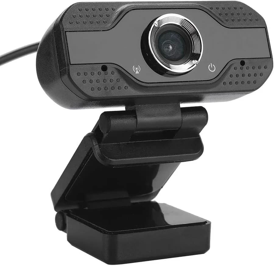 Webcam Full HD 1080p com Microfone e Clipe Ajustável