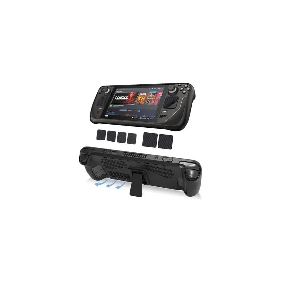Capa Protetora Premium em TPU para Steam Deck com Suporte