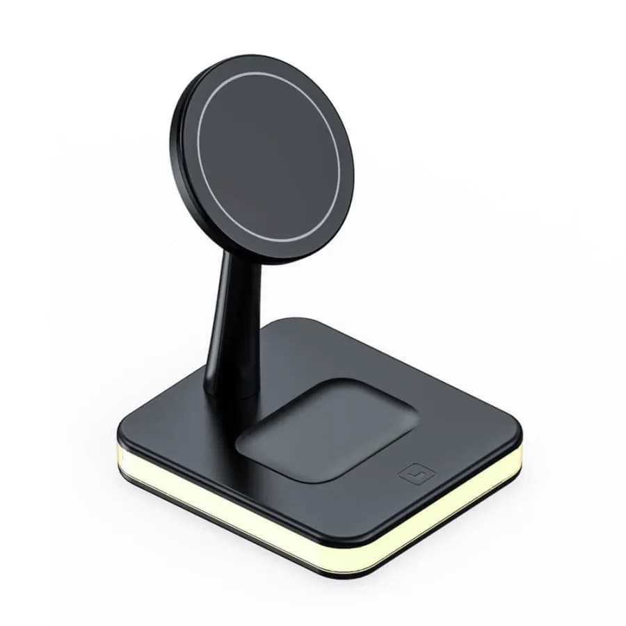 Estação de Carregamento Wireless 3 em 1 para iPhone, AirPods e Apple Watch
