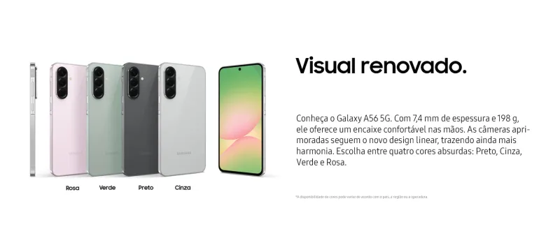 Smartphone Samsung Galaxy A56 5G banner 1