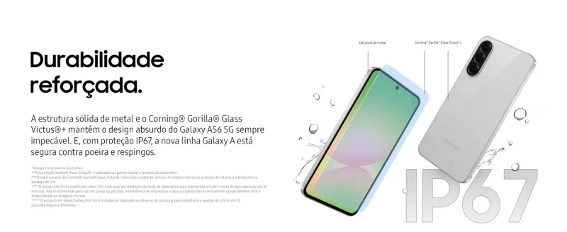 Smartphone Samsung Galaxy A56 5G banner 2