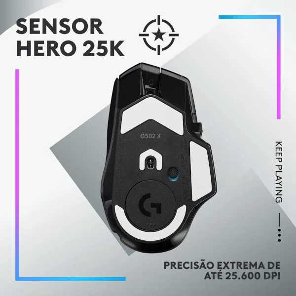 Mouse Gamer Logitech G502 X PLUS Sem Fio banner