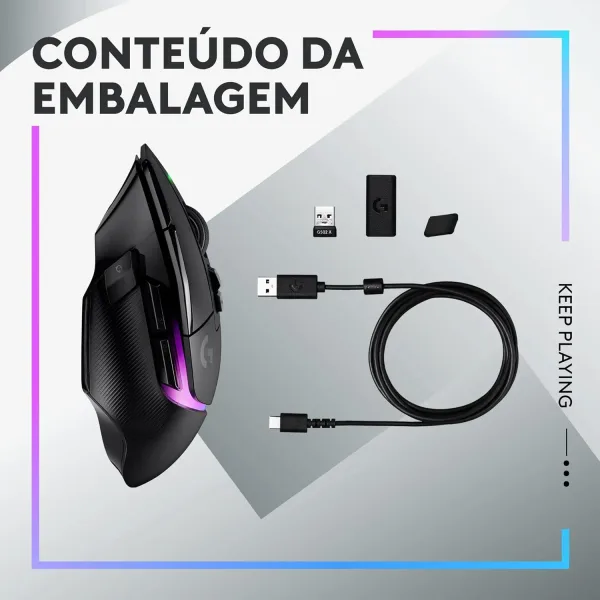 Mouse Gamer Logitech G502 X PLUS Sem Fio banner