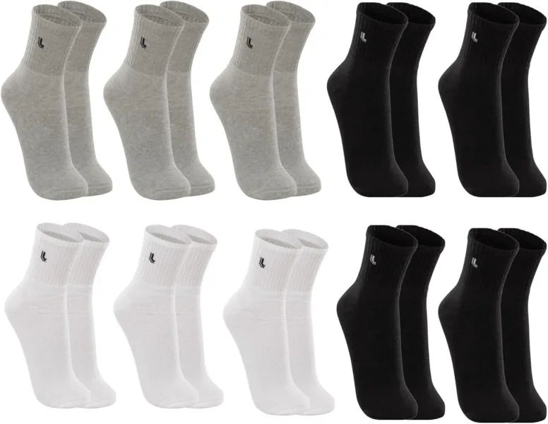 Kit Meias Masculinas Cano Médio (10 Pares)