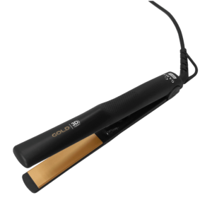 prancha de cabelo gama italy gold ion, preto bivolt