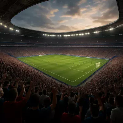 Vista panorâmica de estádio de futebol lotado para o Mundial de Clubes Fifa 2025. Data Mundial de Clubes
