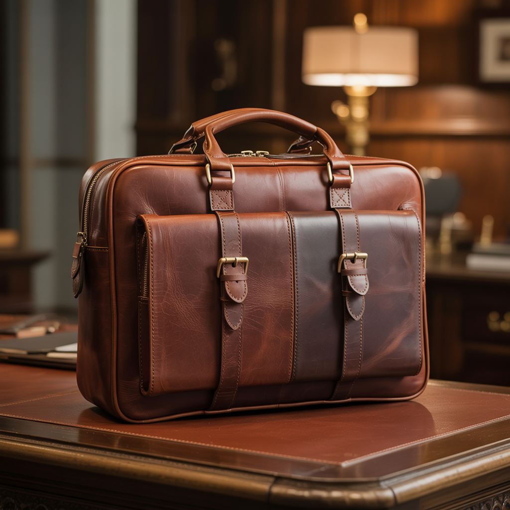 Bolsas executivas de couro premium