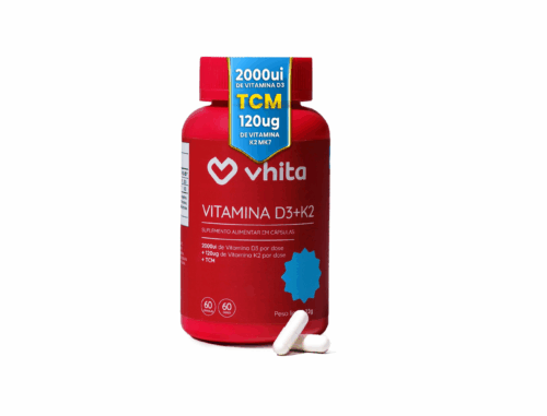 Vitamina D3 K2 MK7 2000ui 60 Cápsulas Vhita
