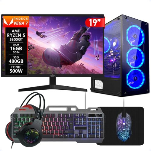 PC Gamer Completo AMD Ryzen 5 5600GT 16GB