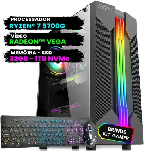Pc Gamer Computador Completo NoLag Amd Ryzen 7