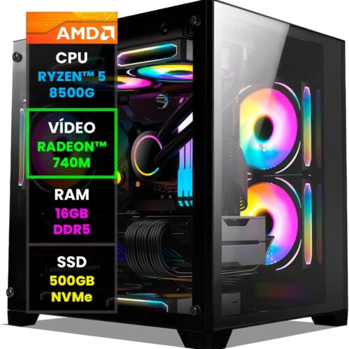 Pc Gamer Computador Completo NoLag AMD Ryzen 5 8500G